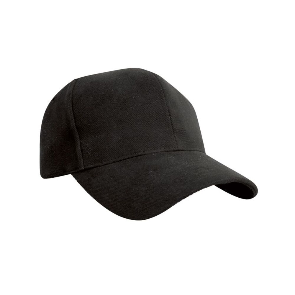 Result Headwear Unisex Adult Pro Style Heavy Drill Cap / Black